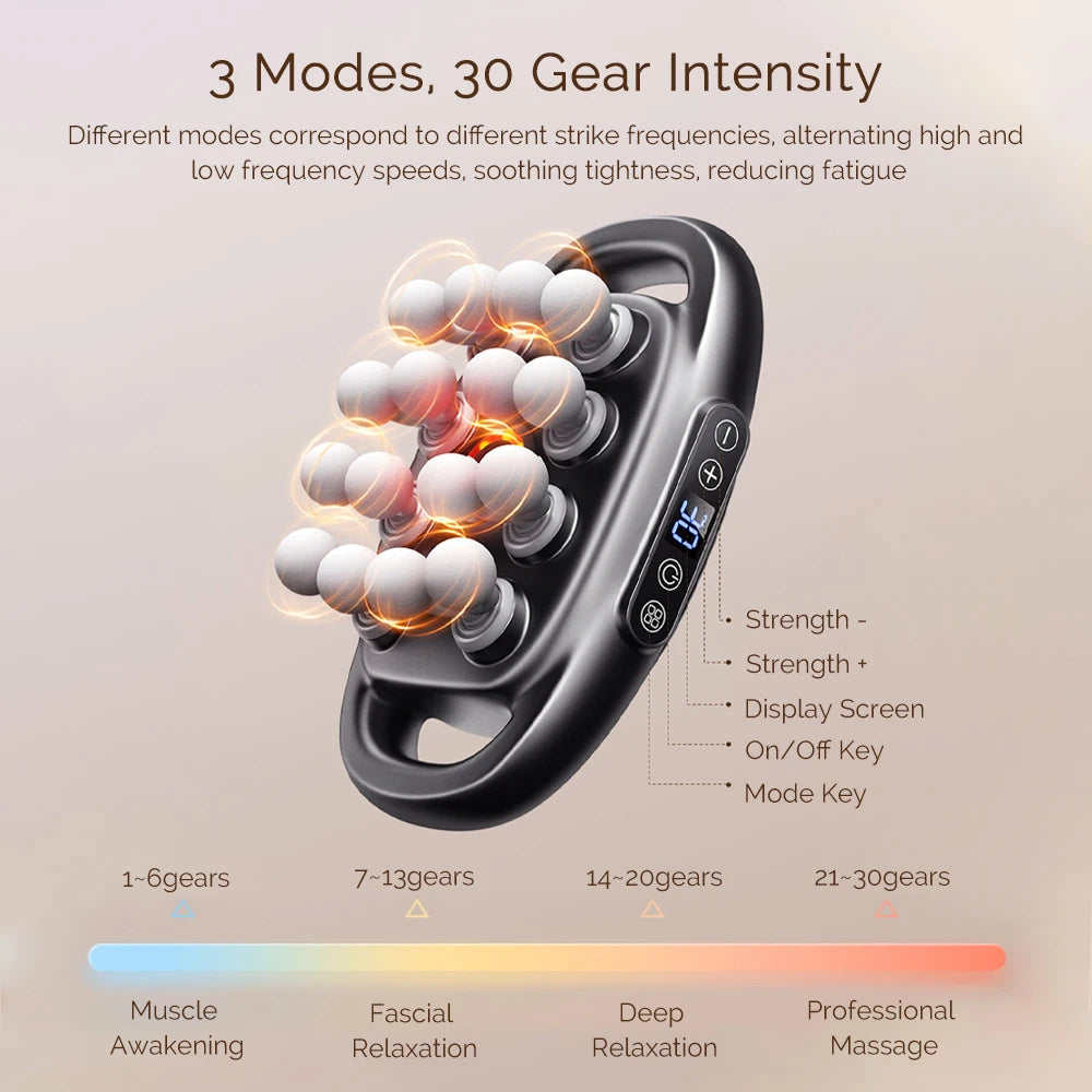 Foreverlily 16 Head Fascia Gun High Frequency Back Shoulder Massage