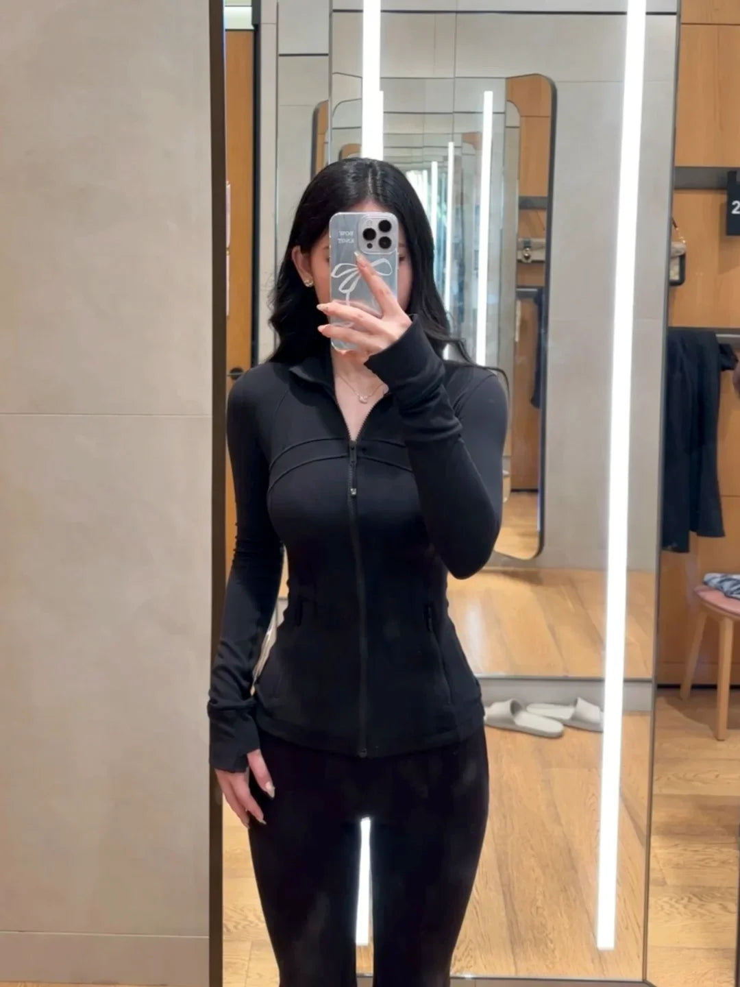 Lulu Flora Stand Collar Jacket For Yoga Outdoor Quick Dry