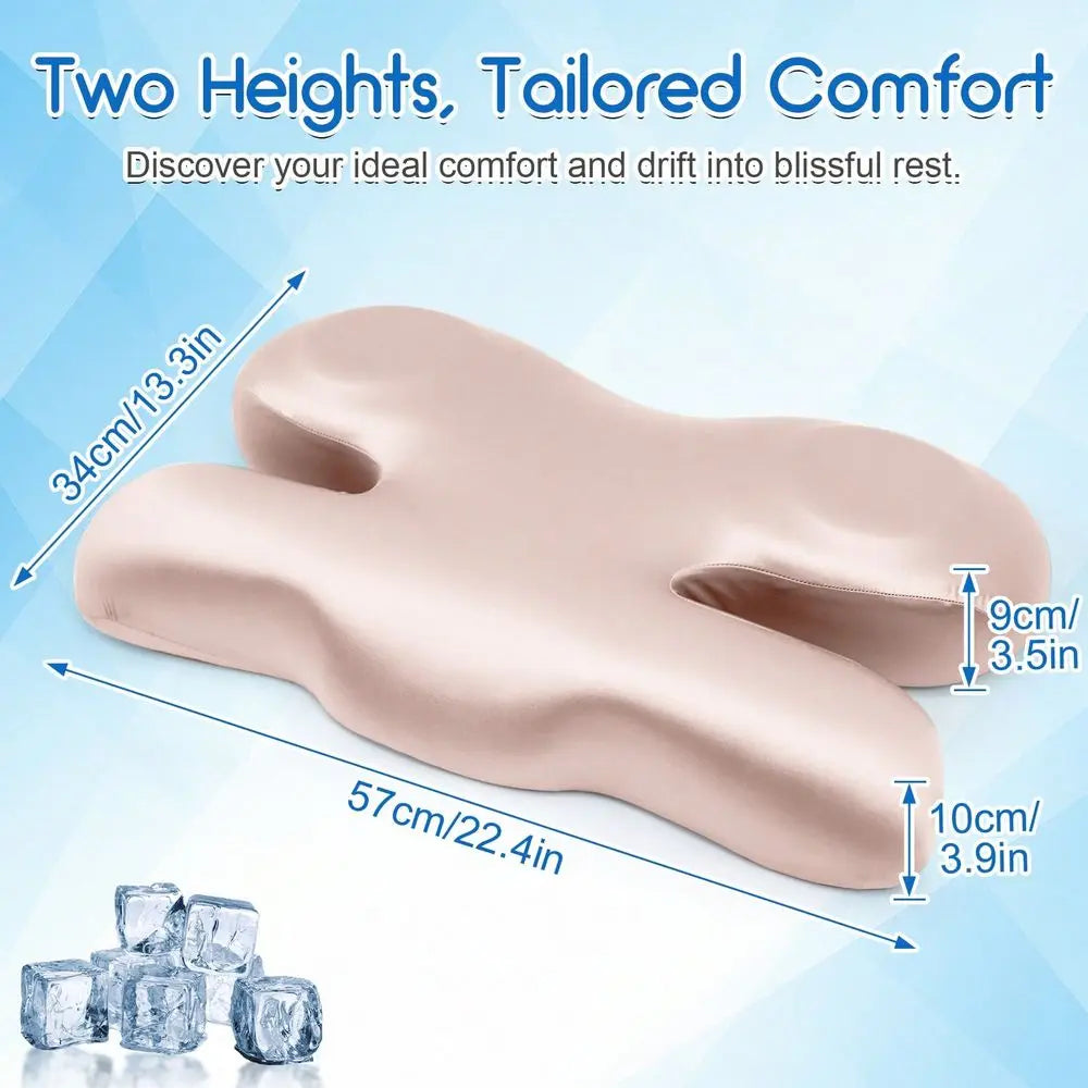 Memory Foam Pillow For Side Sleeping, Anti-Wrinkle, Multi-Functional