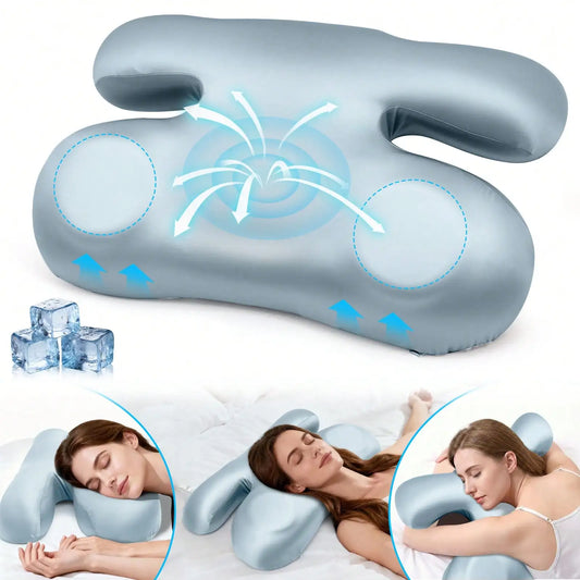 Memory Foam Pillow For Side Sleeping, Anti-Wrinkle, Multi-Functional