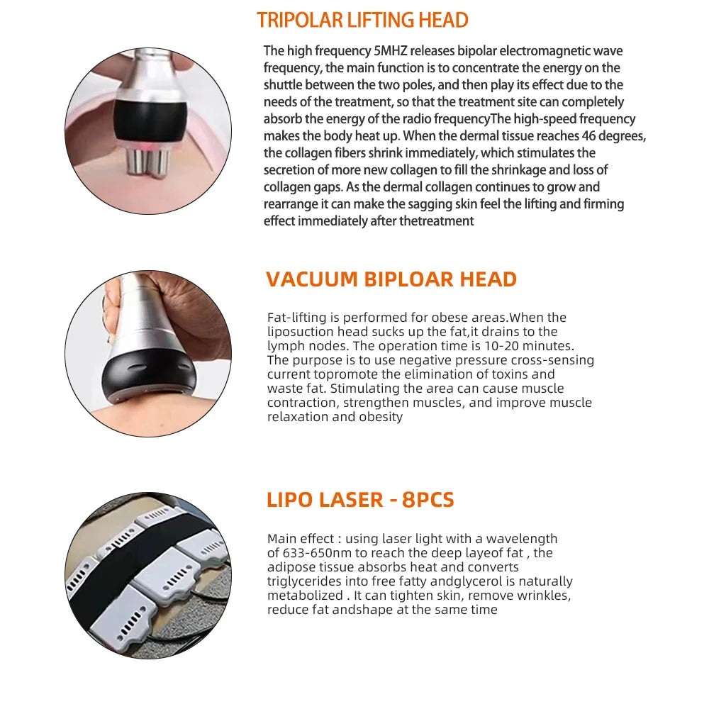 MISSHEART 6-In-1 40K Ultrasonic Cavitation Machine For Body Slimming