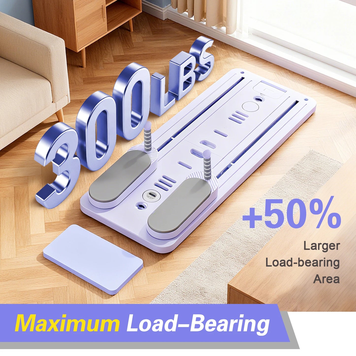 Foldable Pilates Bar Ab Board Core Trainer For Home Gym
