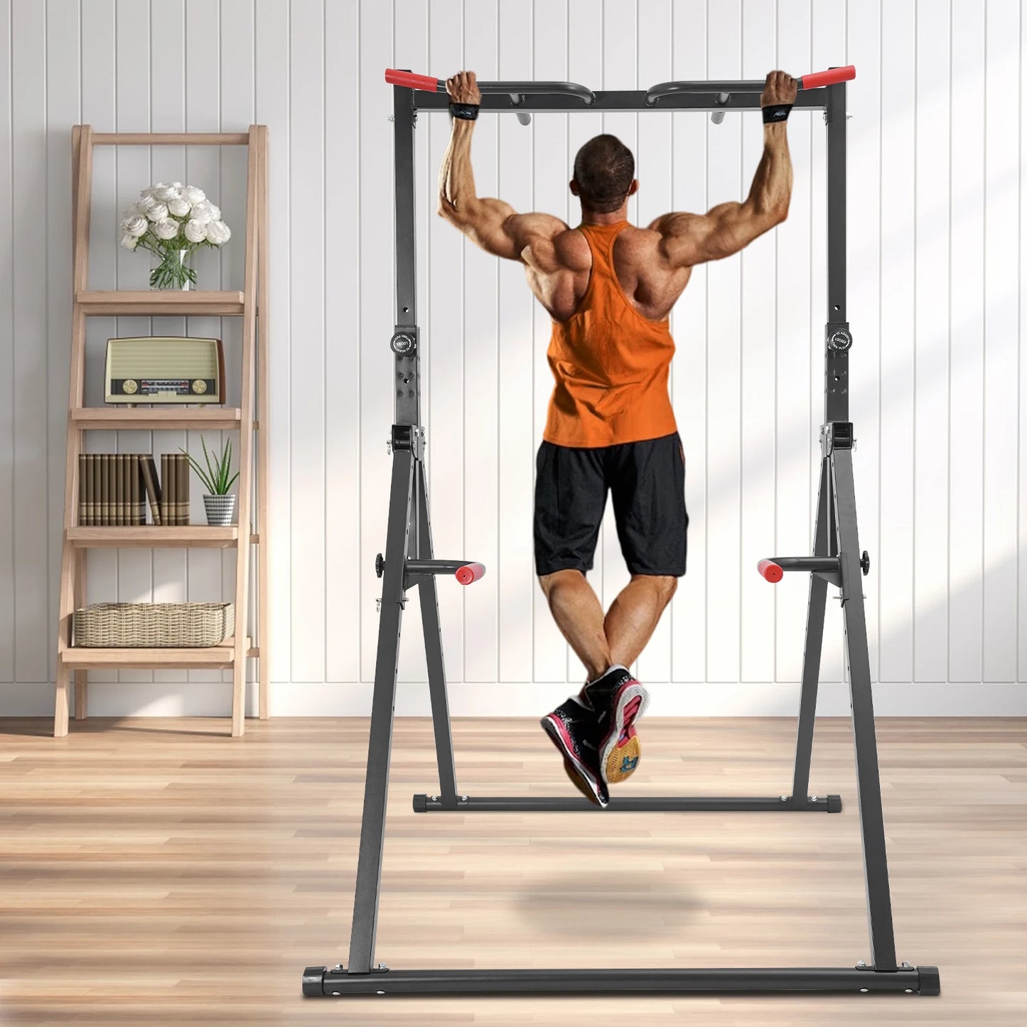 Adjustable Height Pull Up Bar Triangular Station 200kg Load Bearing