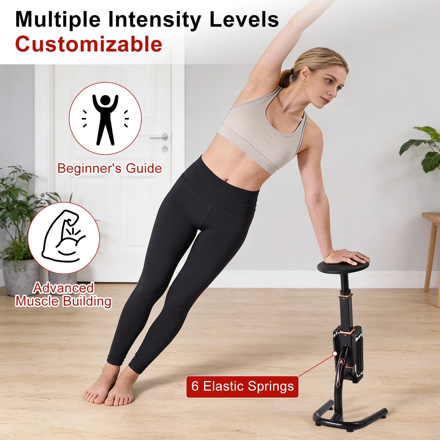 Assisted Squat Machine With Height Adjustable Glute Trainer For Home Gym