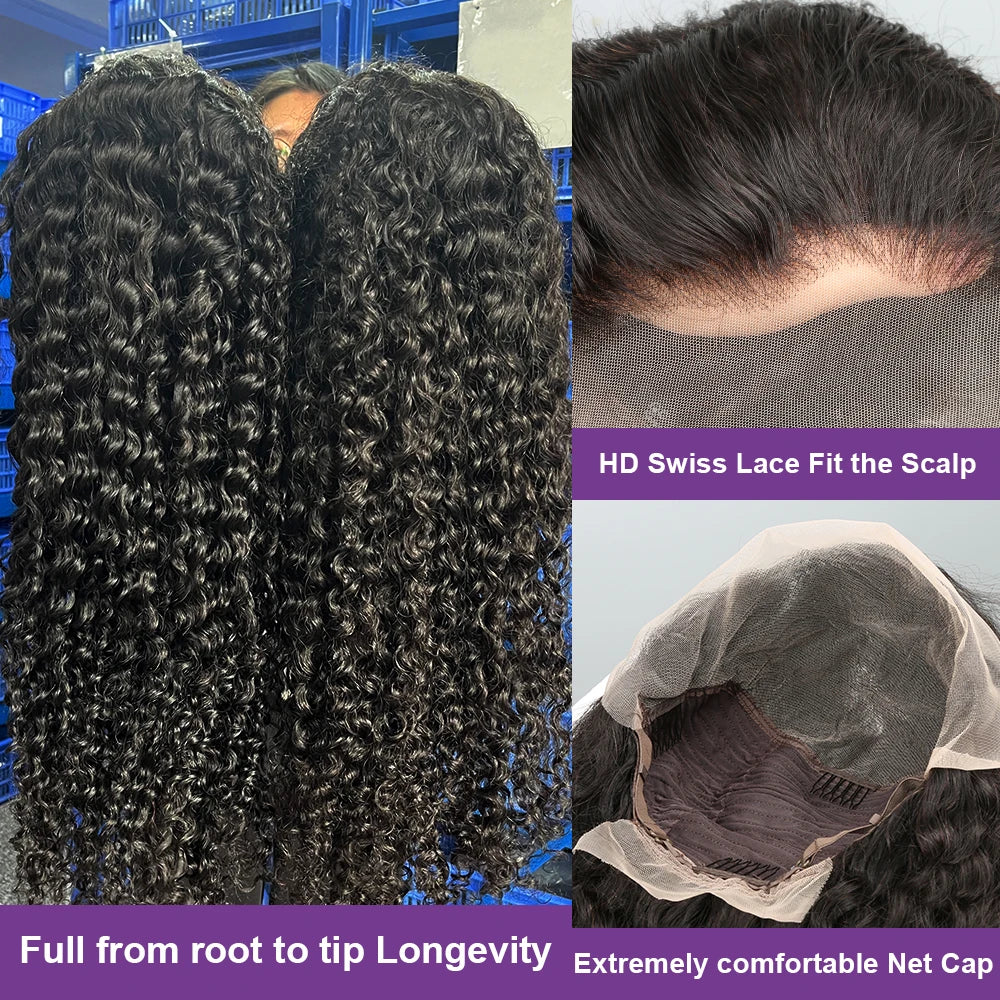 BEKAS Deep Wave Brazilian Frontal Wig 98 Percent Human Hair
