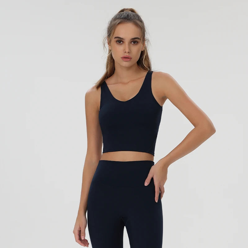 Womens Yoga Vest Activewear Top For Workout And Running
