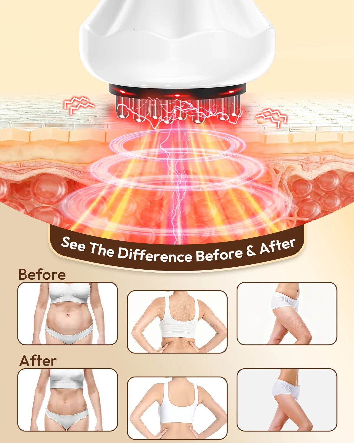 Lymphatic Drainage Massager And Anti Cellulite Body Sculpting Tool