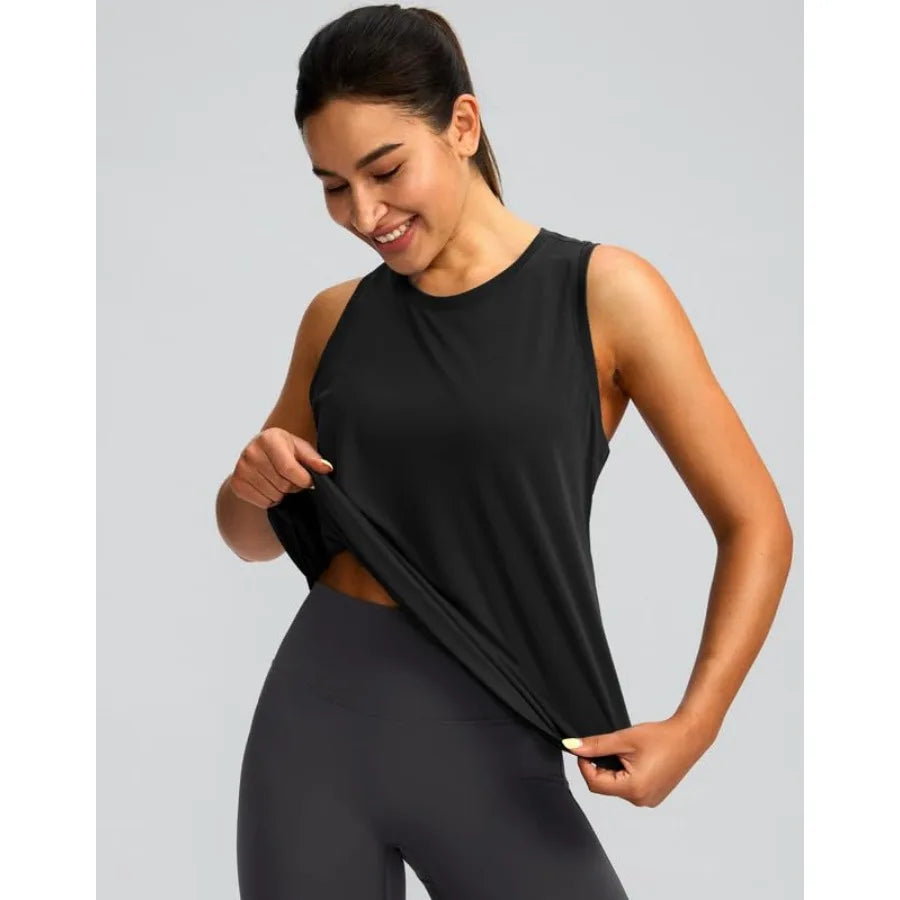 Women's Bamboo Fiber Racerback Workout Tank Top For Yoga