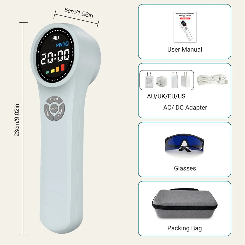 ZJKC Red Light Therapy LLLT Knee Hip Pain Relief Device