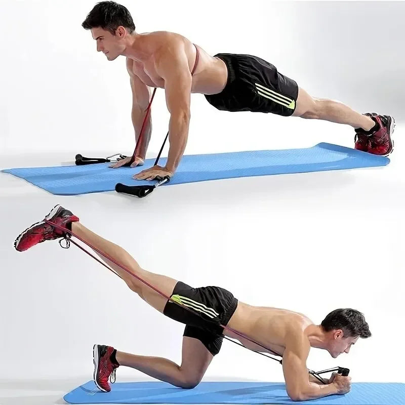 Multifunction Fitness Tension Rope Set for Abdomen and Arm Training