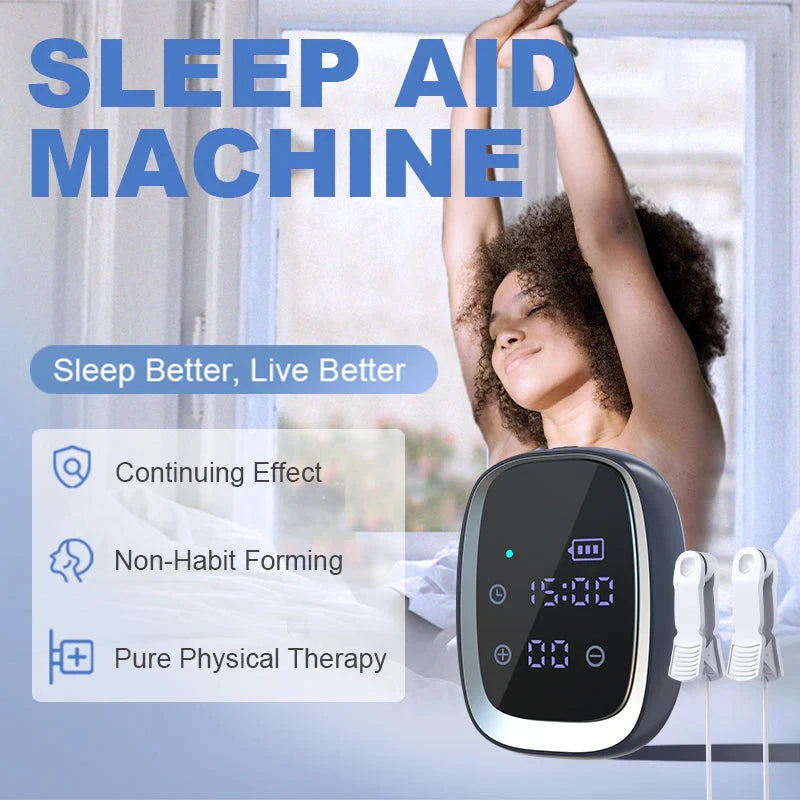 Portable CES Microcurrent Sleep Aid Device For Insomnia Relief