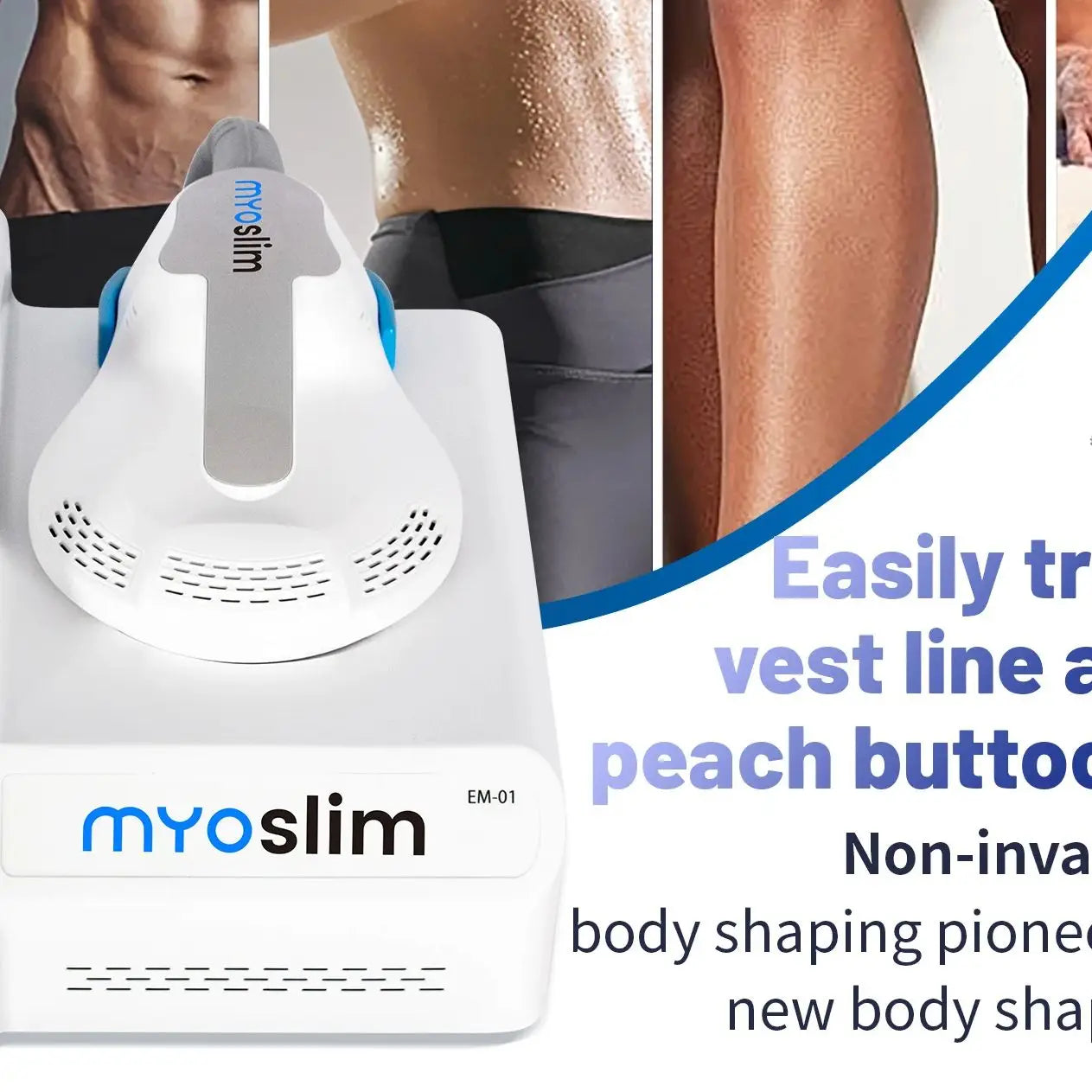 MYOSLIM 6500W EMS Muscle Builder and Fat Reducer For Home