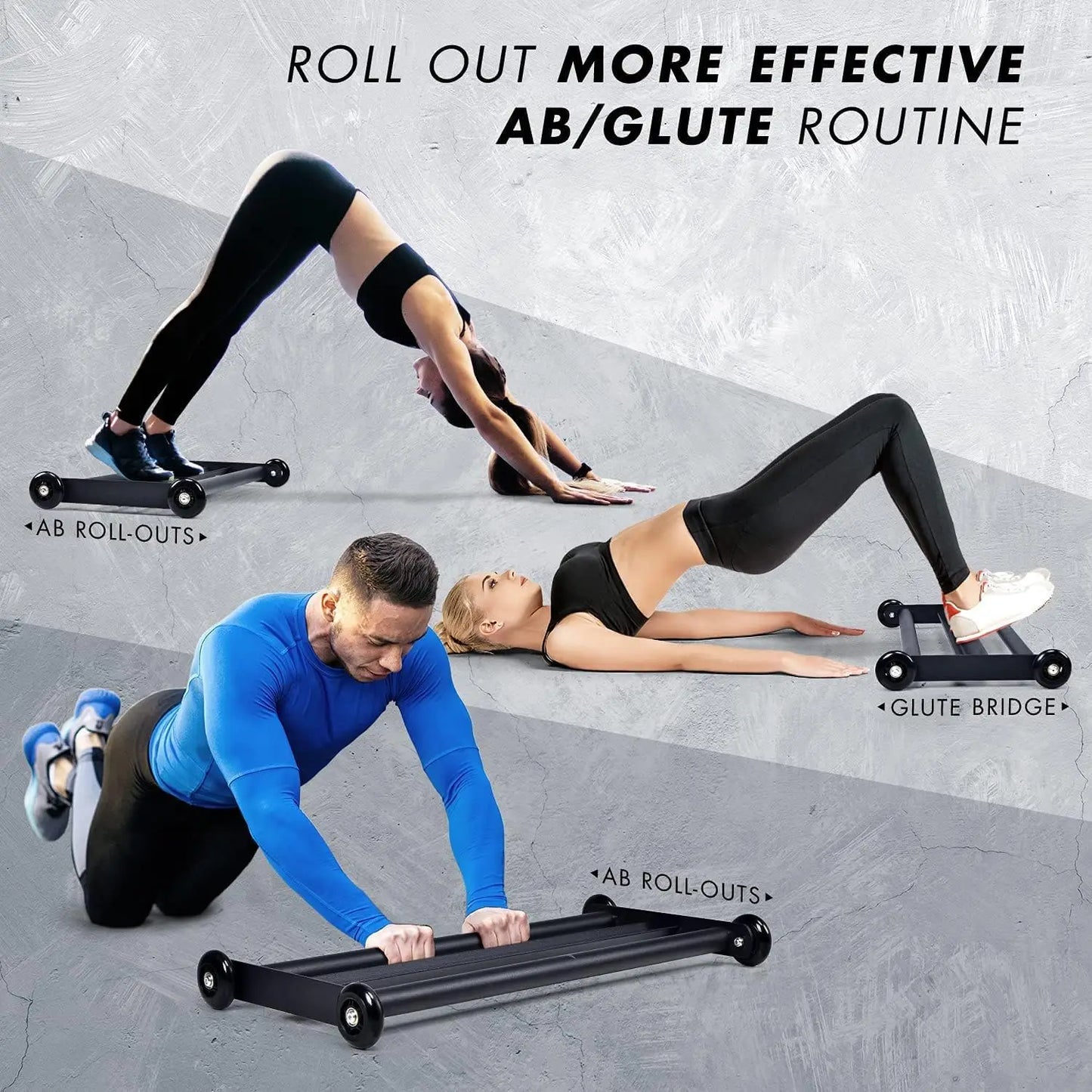 Glute Ham Glider With Urethane Wheels For Home Gym Workouts