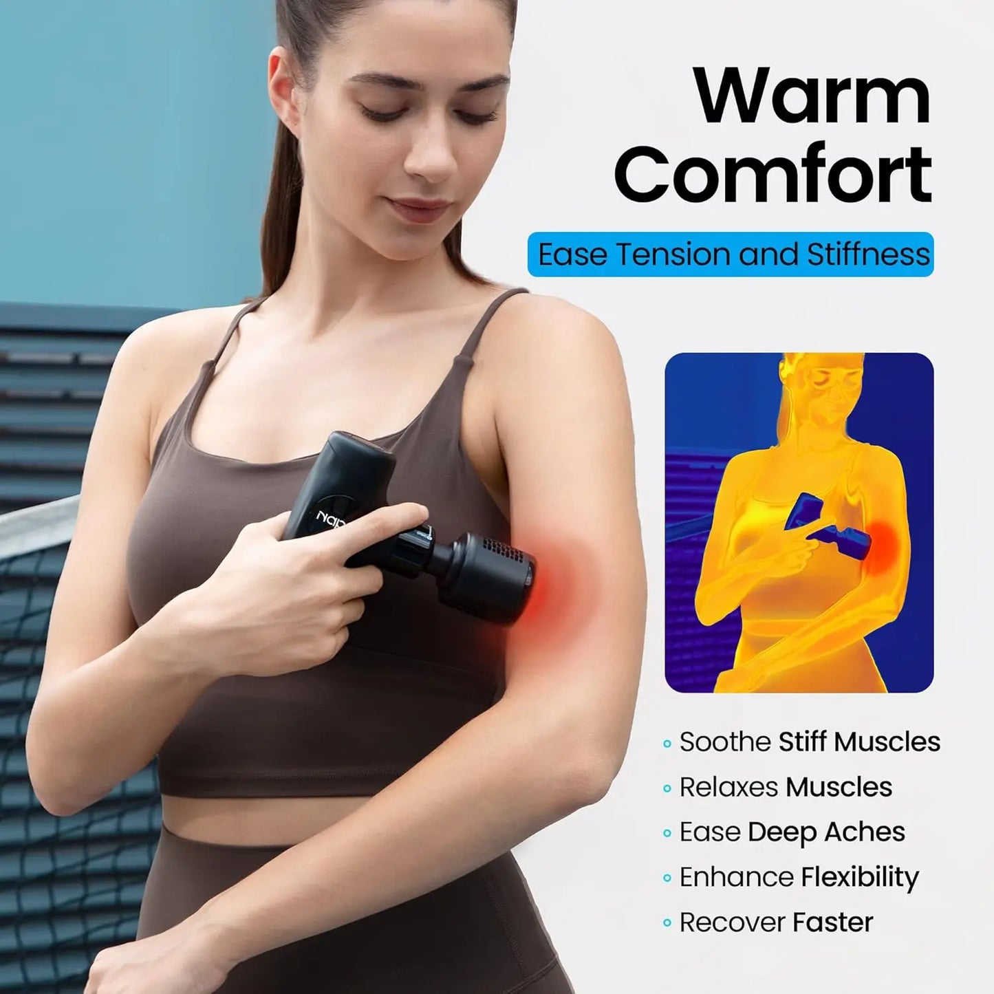 3in1 Mini Massage Gun With Heat And Cold Therapy Massager