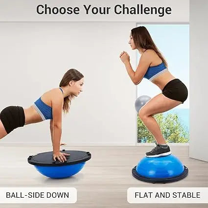 Half Exercise Ball Balance Trainer For Yoga And Pilates