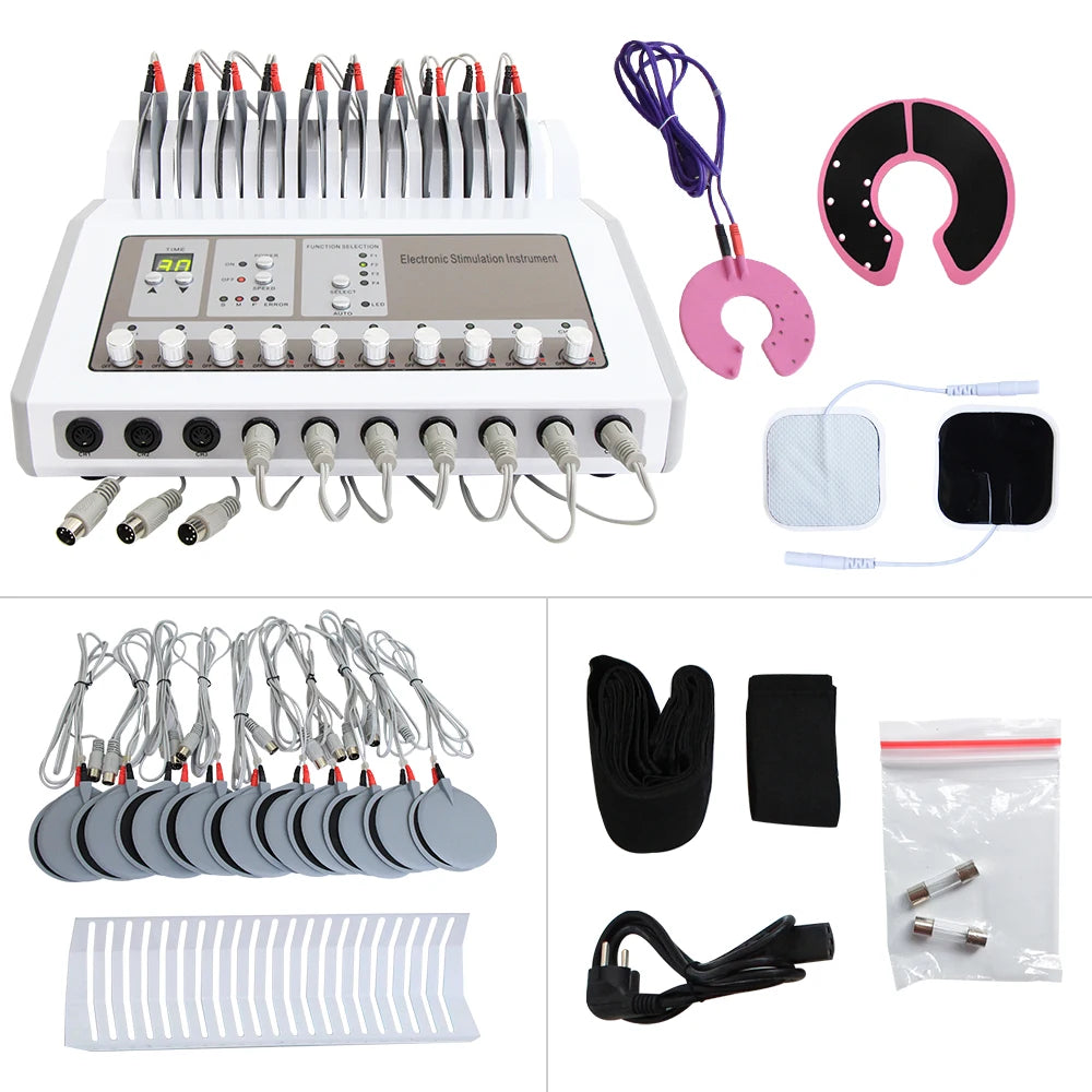 3 iN 1 Microcurrent muscle stimulator Electrostimulation Machine Russian Waves Electric Muscle Stimulator massager Body Massager Weight Loss machine