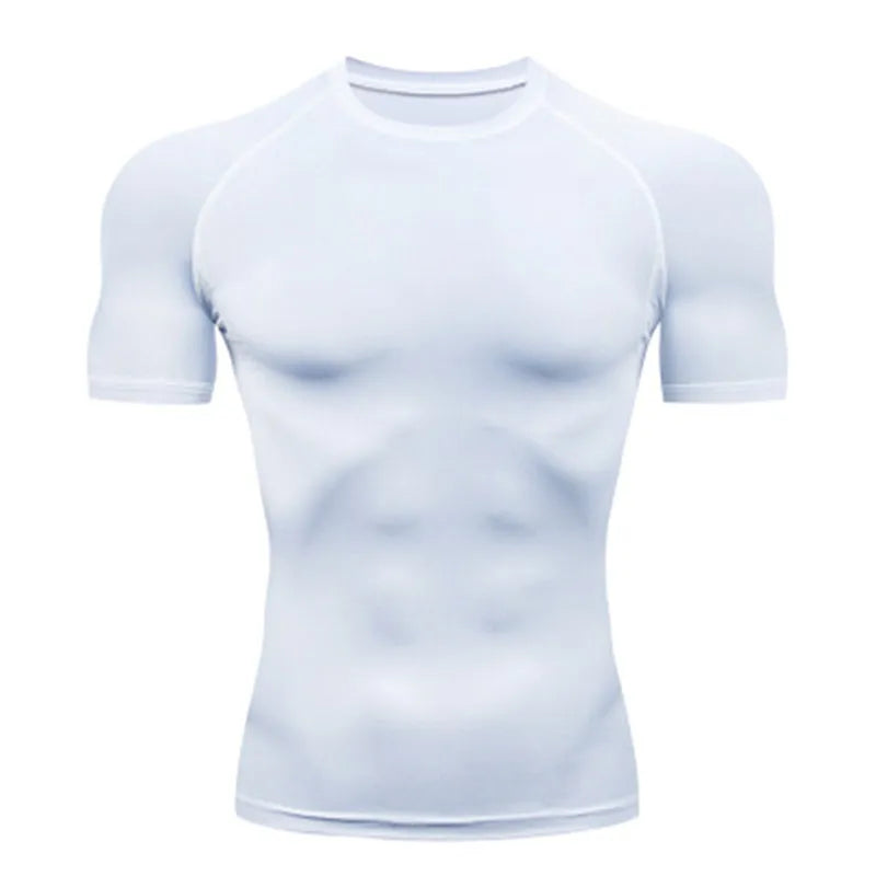 Men's Compression T Shirt For Outdoor Training And Fitness