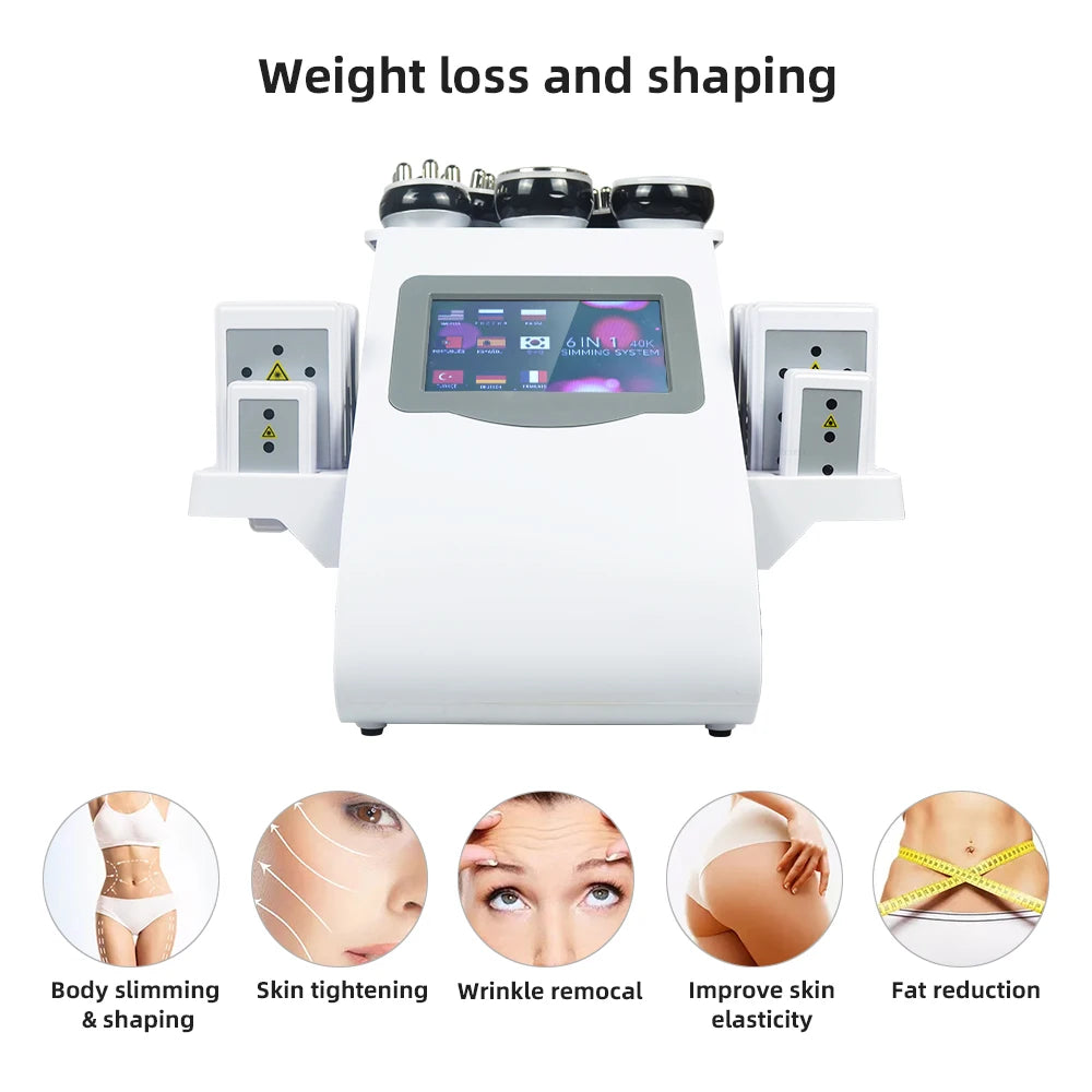 MISSHEART 6-In-1 40K Ultrasonic Cavitation Machine For Body Slimming