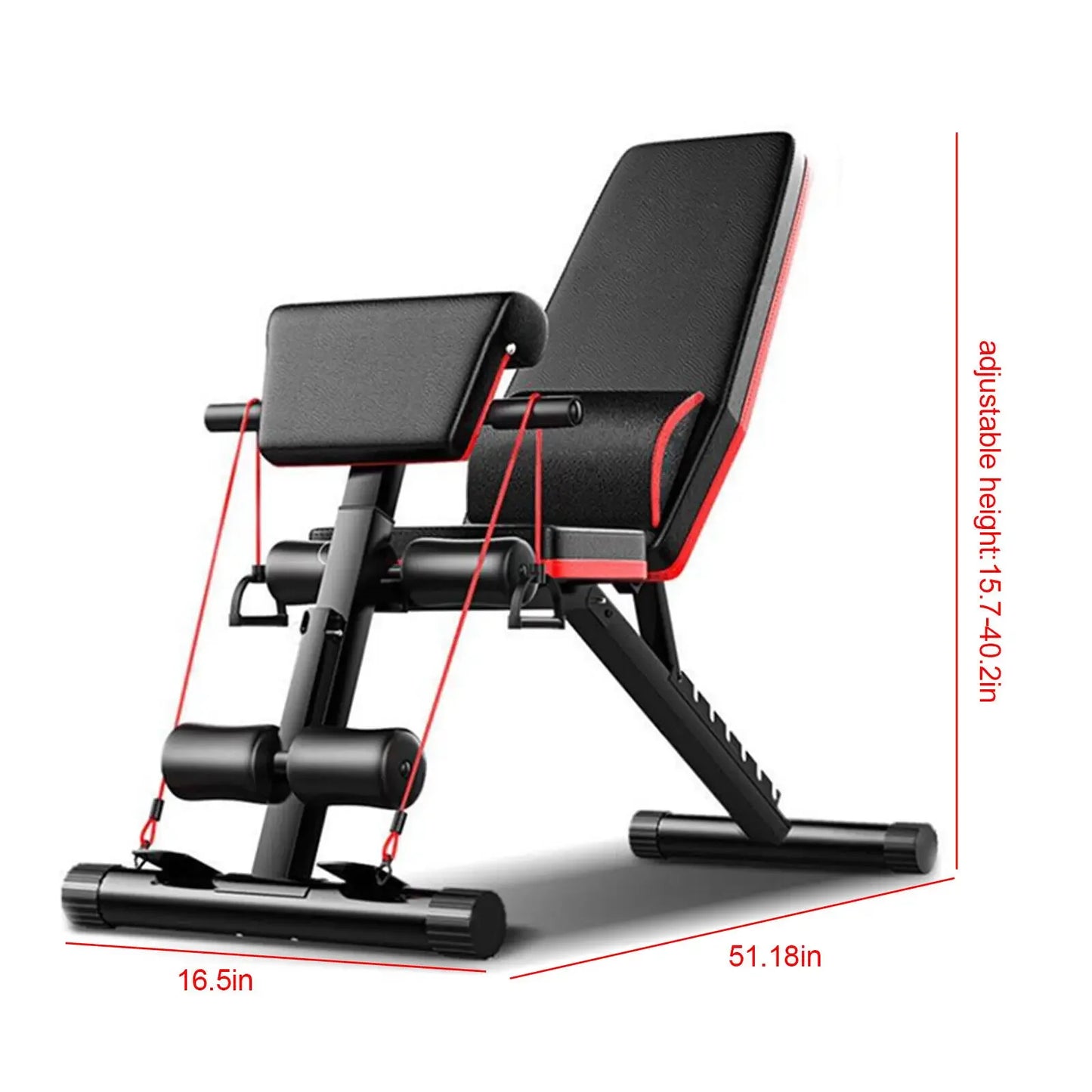 Foldable Adjustable Weight Bench With Incline And Decline