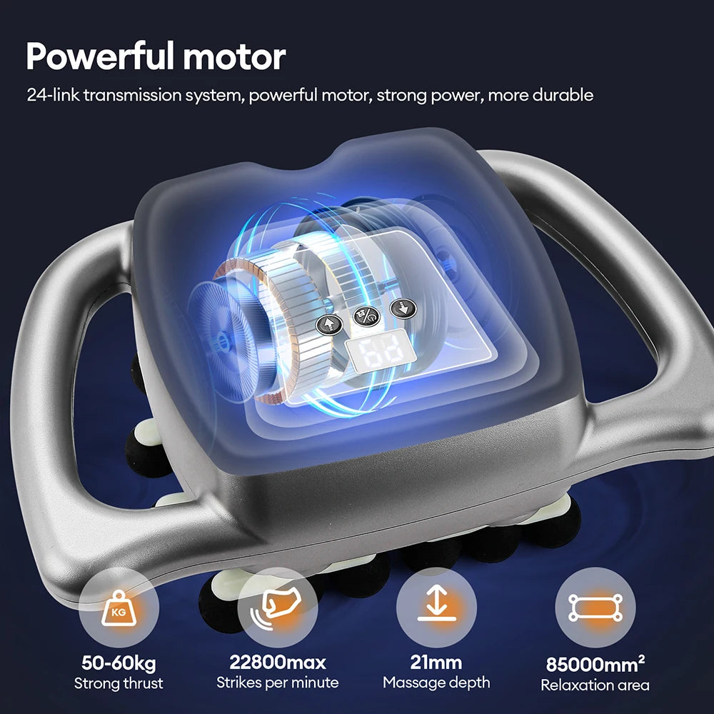 Foreverlily 24-Head Fascia Gun With 9 Modes High Frequency Massage