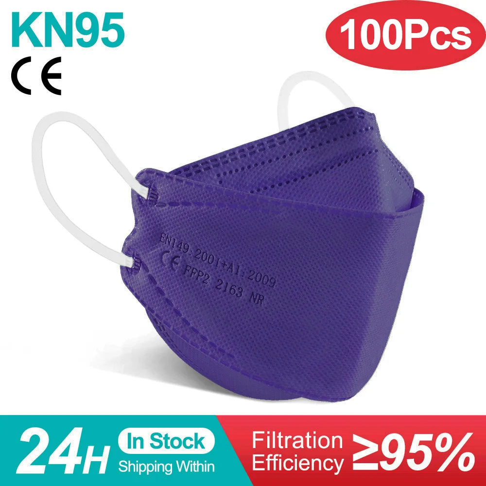 YUKUI KN95 FFP2 KF94 Face Mask CE Certified Disposable Masks