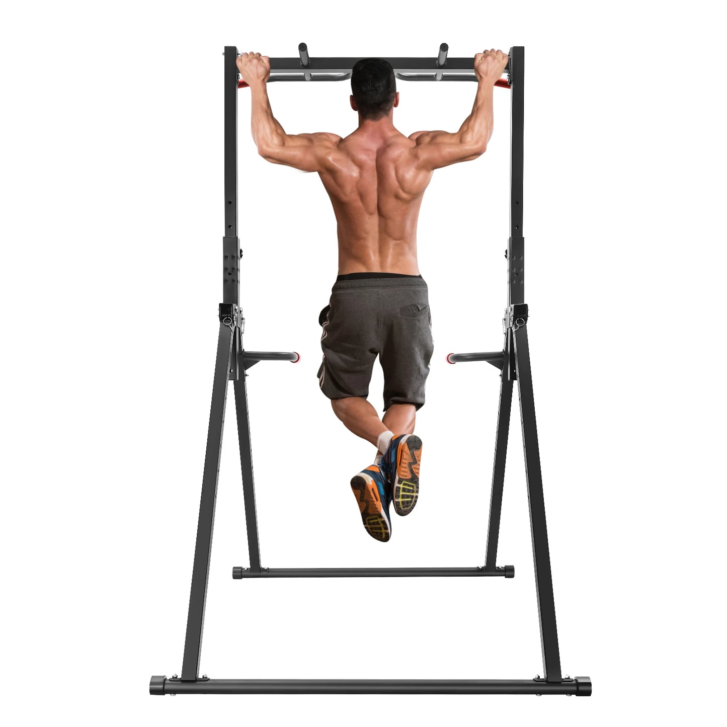 Adjustable Height Pull Up Bar Triangular Station 200kg Load Bearing