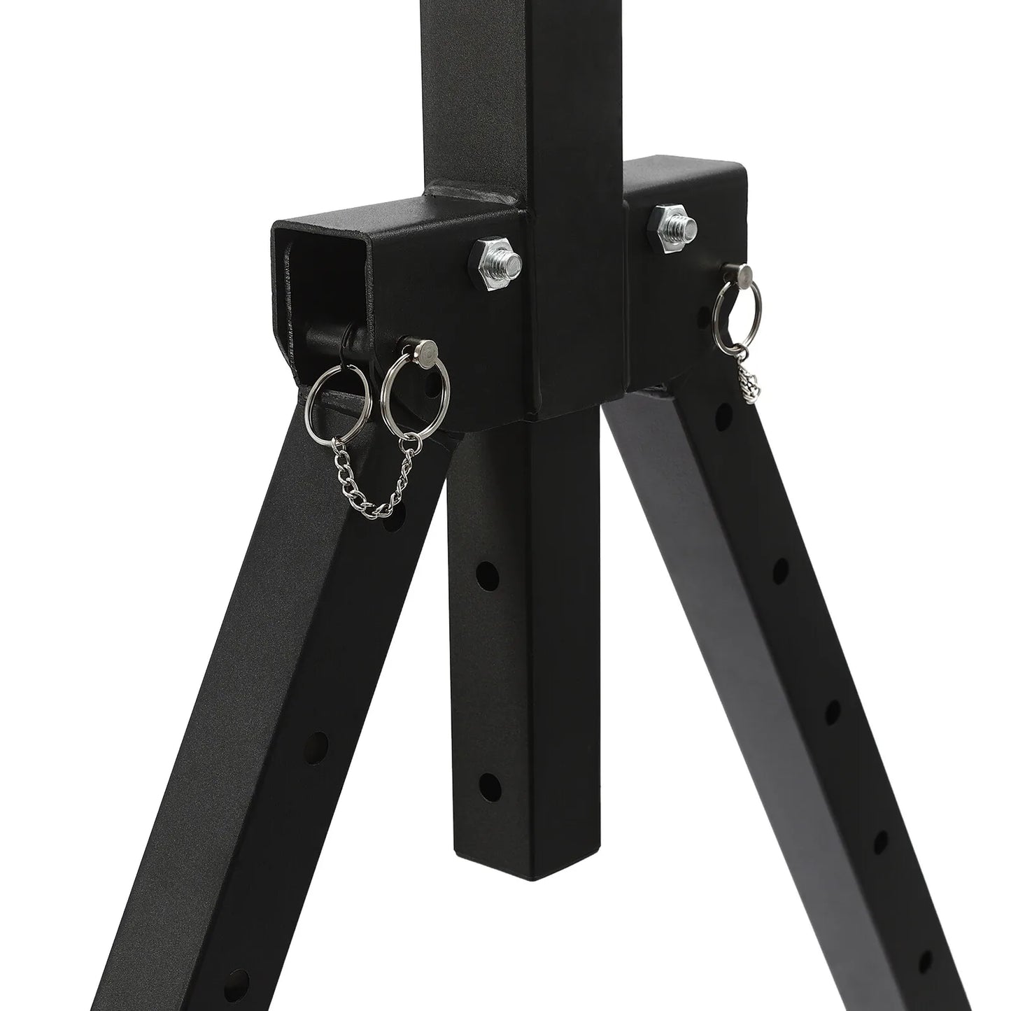 Triangular Pull Up Station Foldable Adjustable Height Strength Training Bar