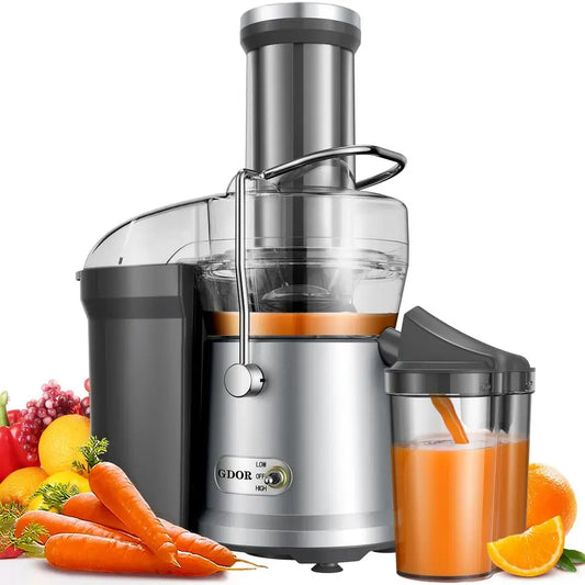 XMSJ 1200W Juicer, Heavy Duty Copper Motor, Dual Speed