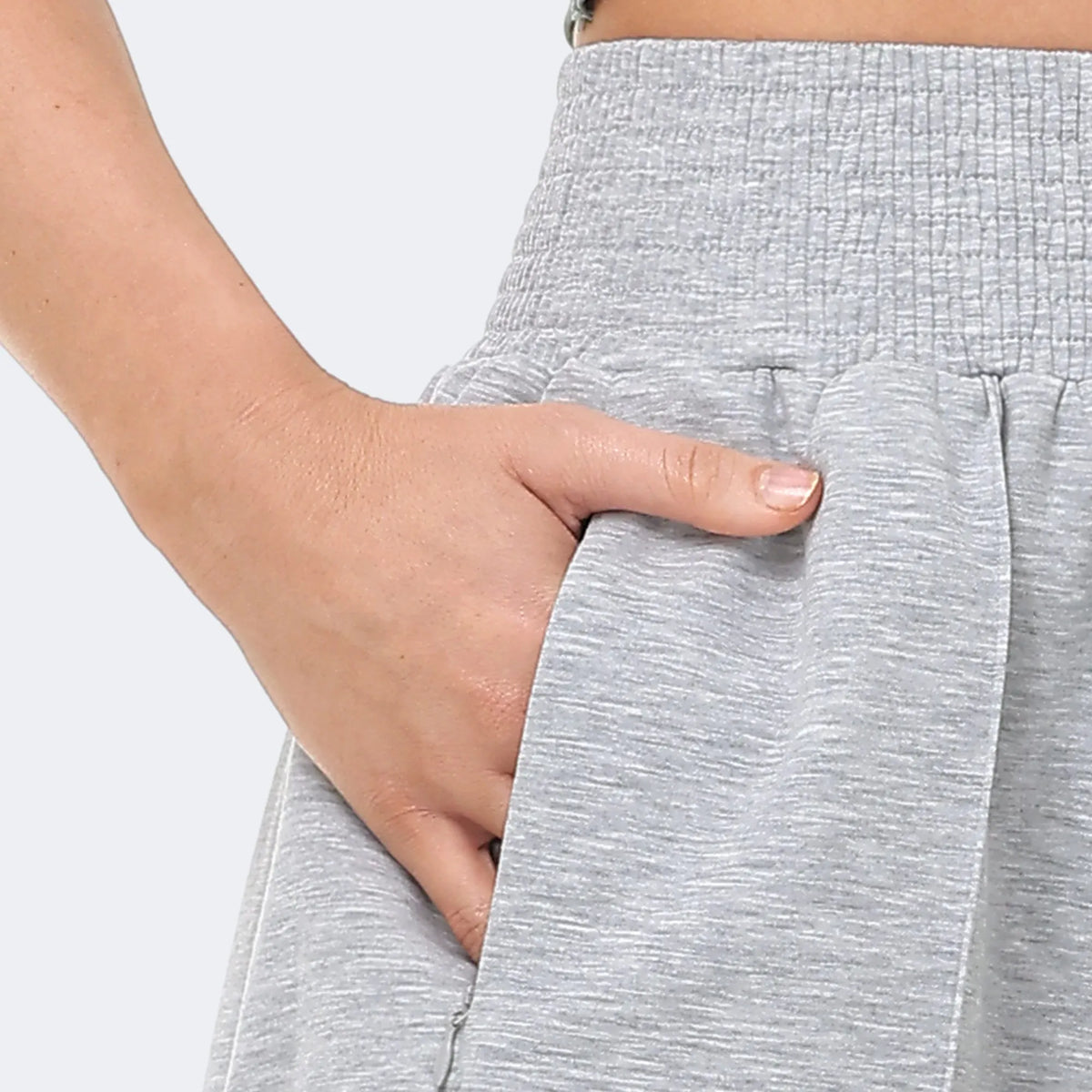 The Gym People Women High Waist Stretchy Athletic Sweat Shorts