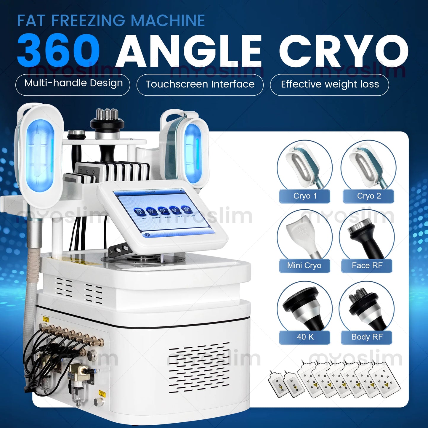 MYOSLIM 360 Cooling Body Sculpting Vacuum Cavitation System