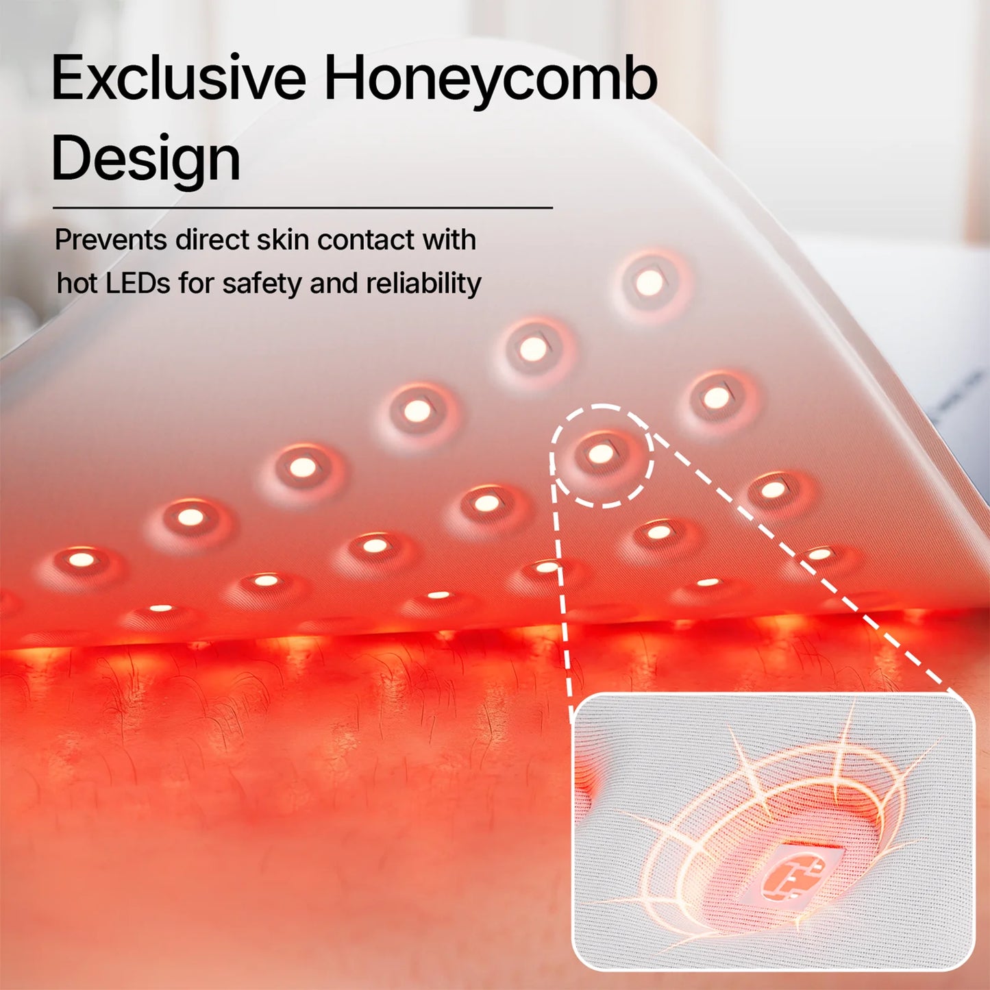 Hello Face Red Light Therapy Pad 660nm 850nm Near Infrared