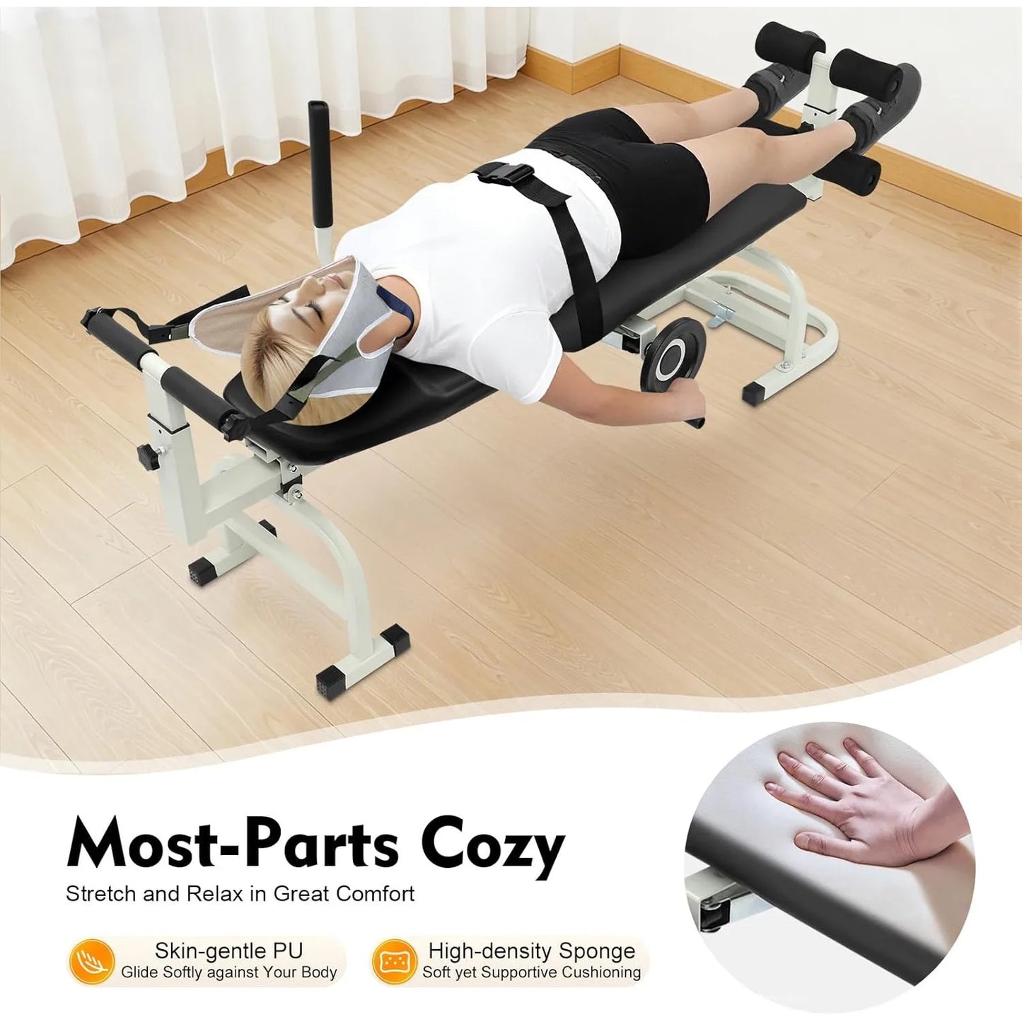 Back Stretch Bench for Neck and Lumbar Decompression at Home
